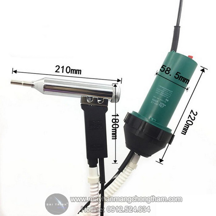 m&aacute;y h&agrave;n nhựa cầm tay DSH C - s&uacute;ng h&agrave;n nhựa