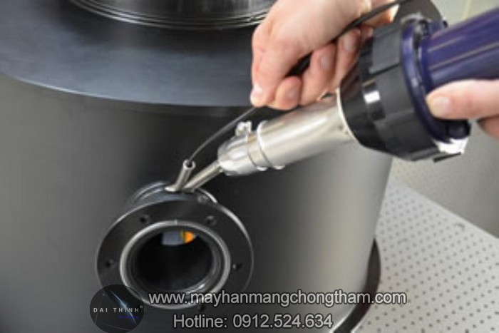 May han nhua cam tay Weldy h&agrave;n ống nhựa